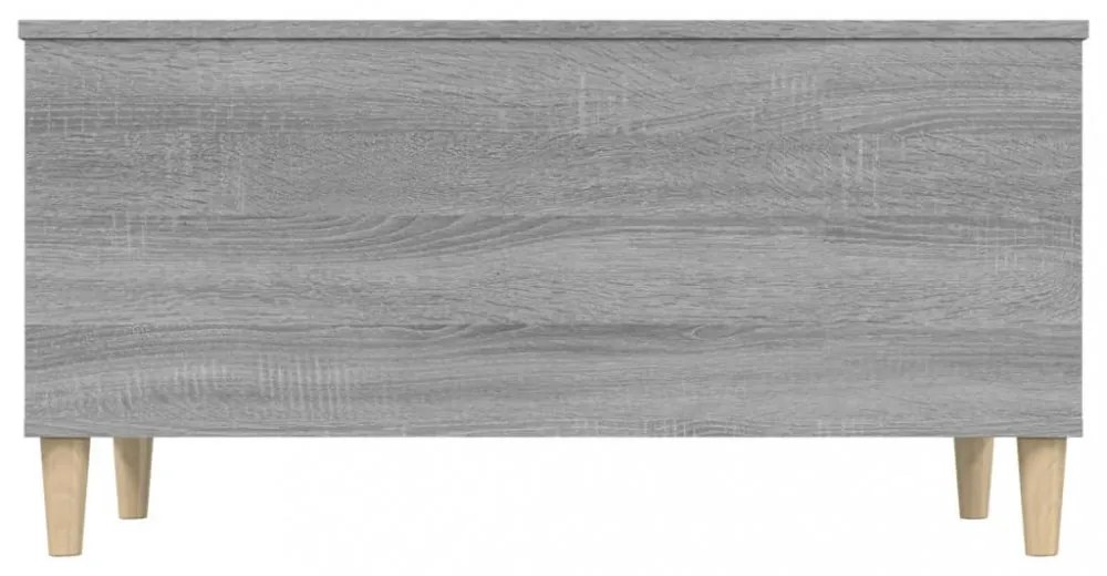 szürke sonoma színű szerelt fa dohányzóasztal 90x44,5x45 cm