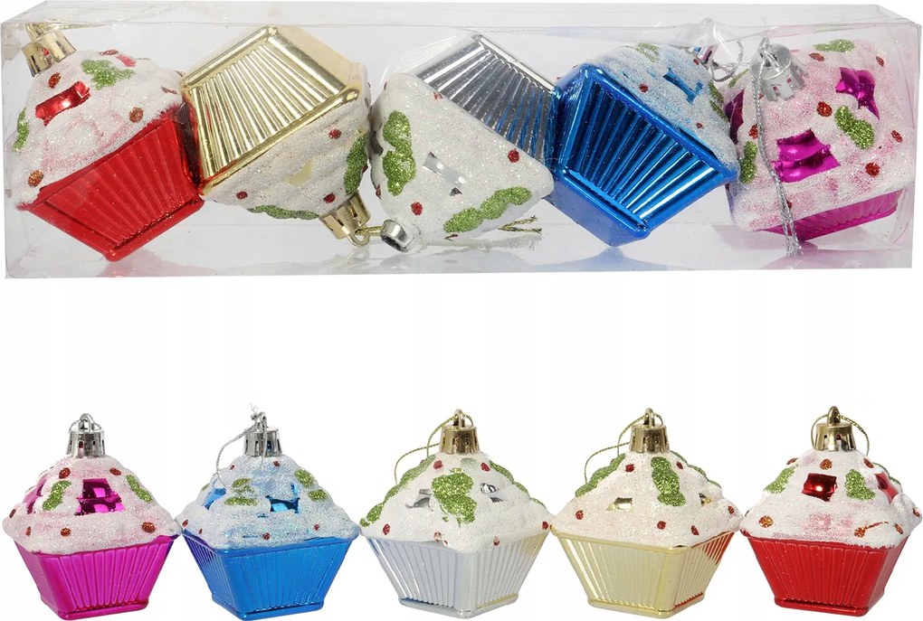 5 Db-os Színes Muffin Gömb Szett