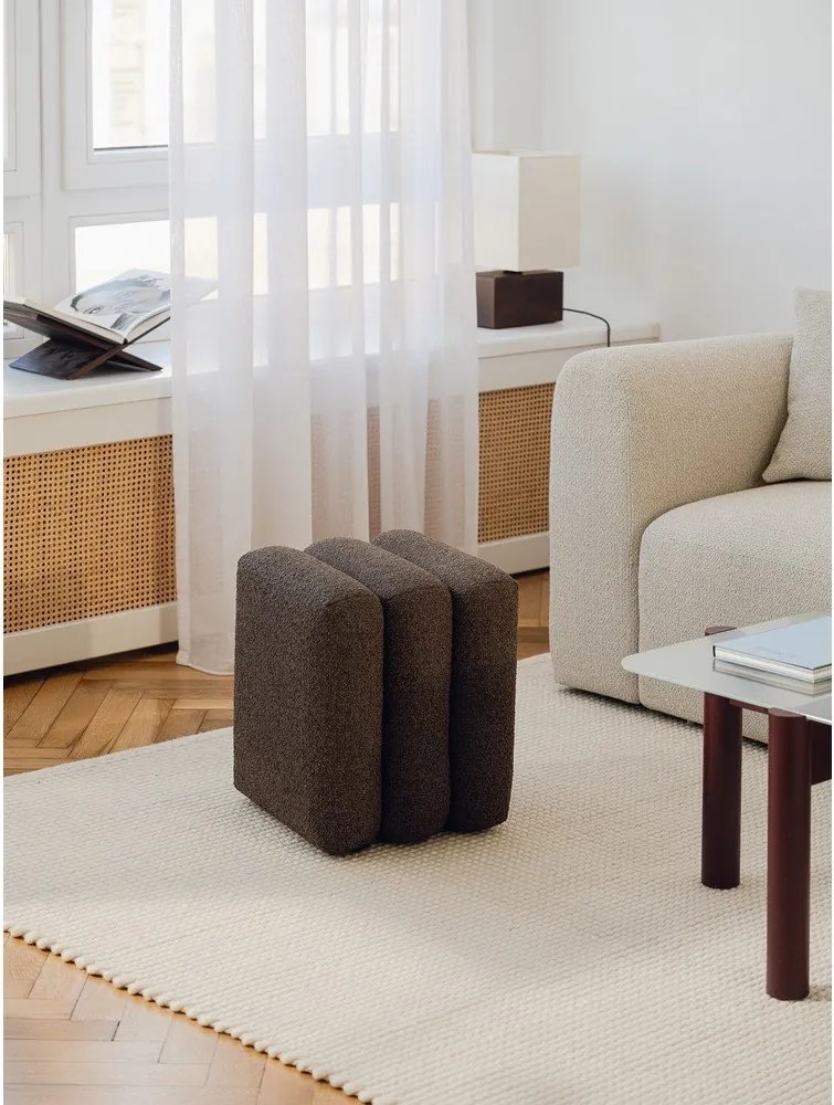 Barna buklé puff Radd – noo.ma