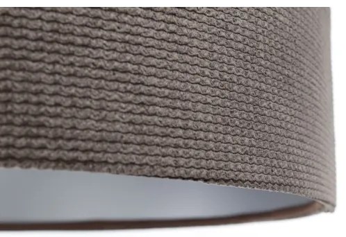 Csillár zsinóron TWIST 1xE27/60W/230V barna/ezüst