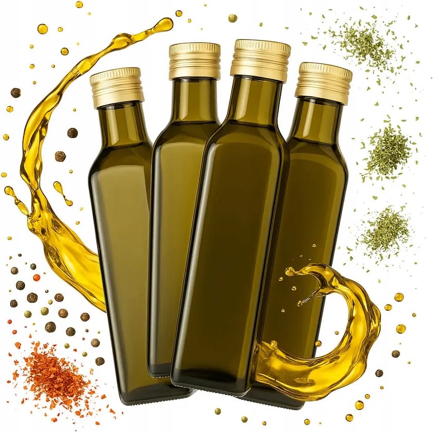 10X Palack Olíva Marsca 250ml olaj szósz ecet üvegpalack