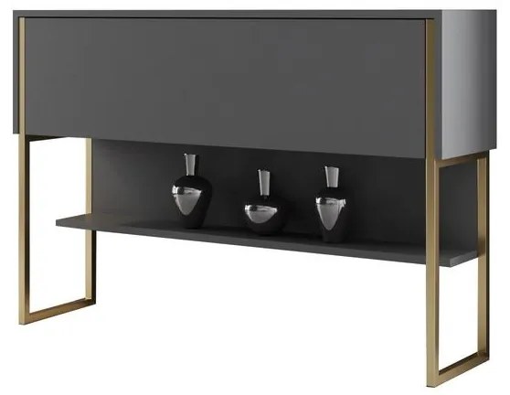 Komód Luxe - Gold, Anthracite