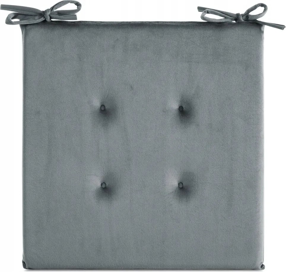 Székpárna ülőfelület 40X40X3 ezüst Eurofirany bársonyból