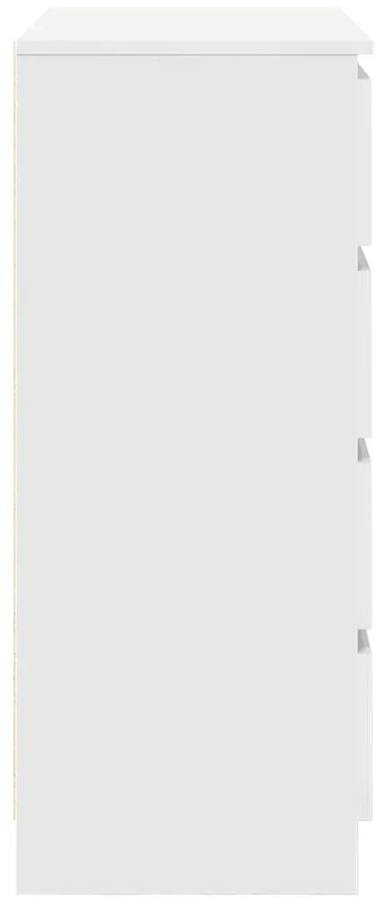 fehér szerelt fa tálalószekrény fiókos 71x35x84 cm