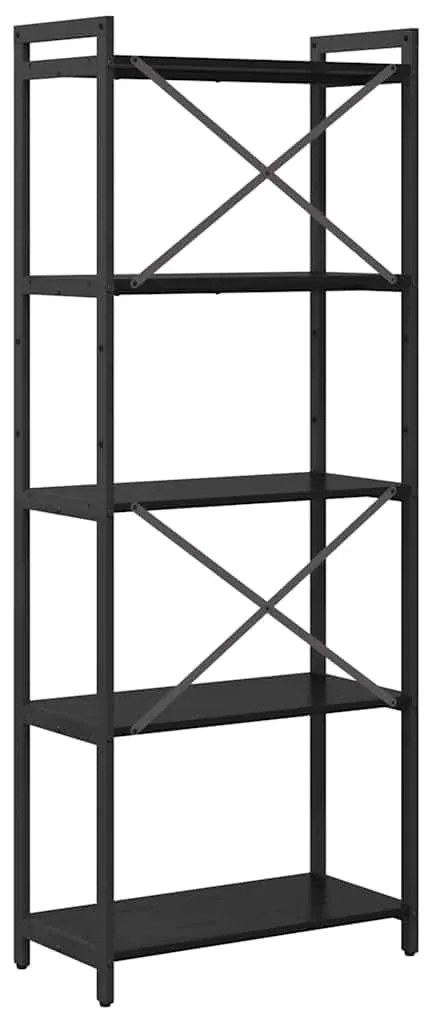 Könyvszekrény Musta tammi 60 x 30 x 153 cm Faanyag