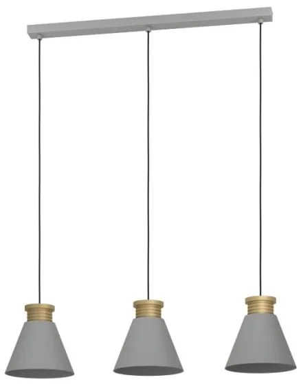 Eglo 43839 - Csillár zsinóron TWICKEN 3xE27/40W/230V