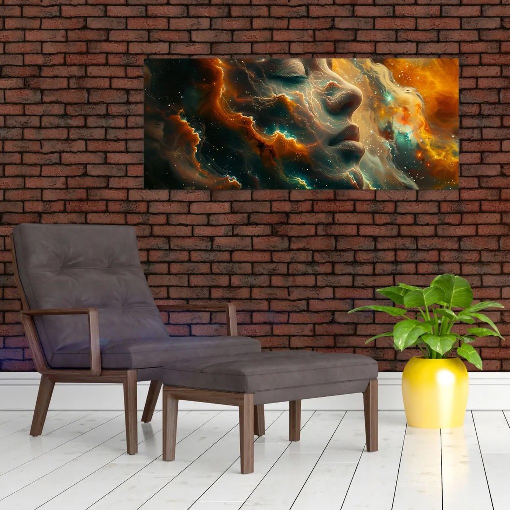 Kép - Arc az űrben (120x50 cm)
