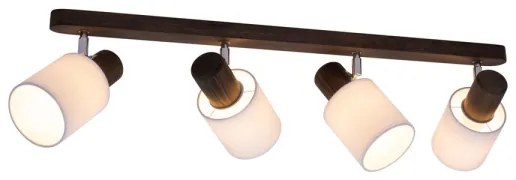 Spot-Light DO2248456 - TRENDY 4xE27/15W/230V mennyezeti spot borovi