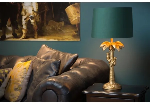 Lucide 10505/81/02 - Asztali lámpa COCONUT 1xE27/60W/230V arany/zöld