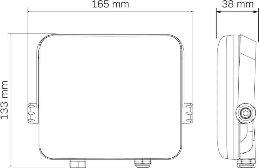 POLUX 327437 FLOODLIGHT Kültéri Reflektor LED IP65