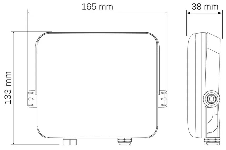 Polux FLOODLIGHT 327437 Halogén reflektor 1x30W/LED 4000K 85lm IP65