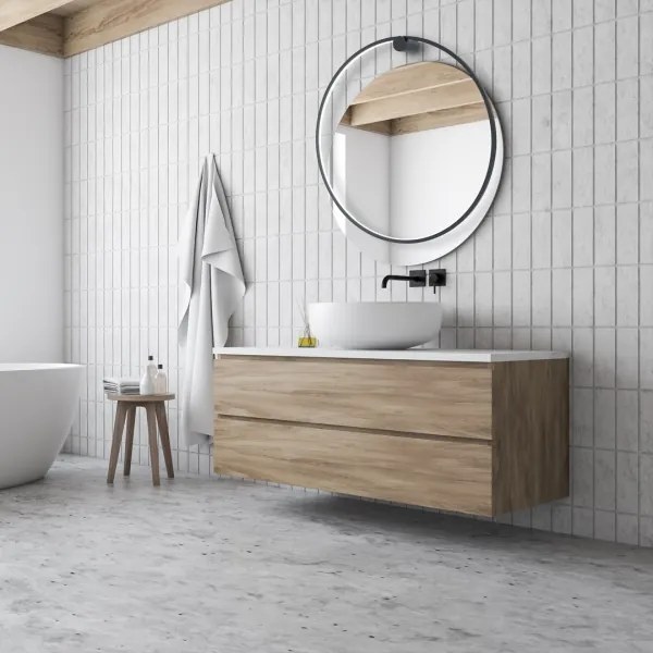 LED fali lámpa SATURNO LED/46W/230V Ø 80 cm IP44 antracit