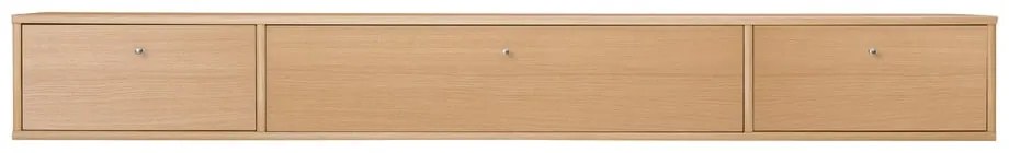 Natúr színű TV-állvány tölgyfa dekorral 176x22 cm Mistral – Hammel Furniture