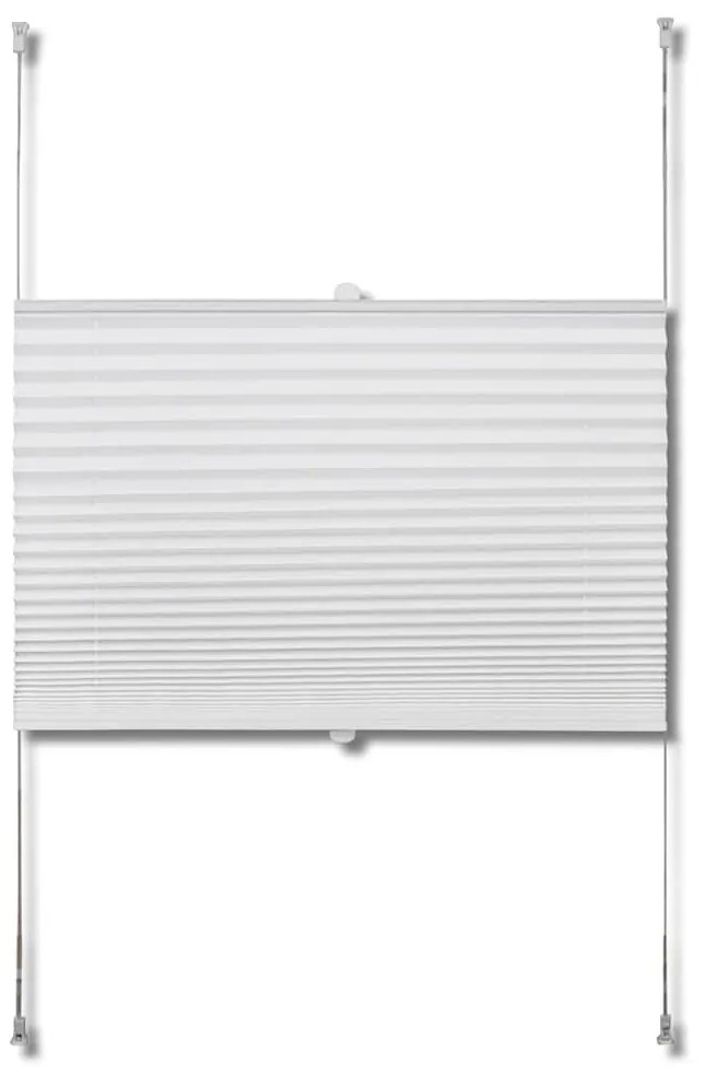 Plisse Roló 90 x 125 cm Fehér Redős Roló