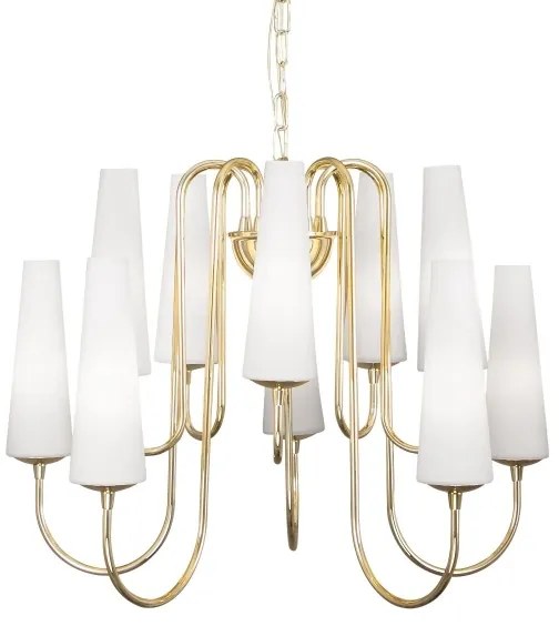 Zuma Line 1129 - Csillár láncon MAGNUM 10xE14/40W/230V arany