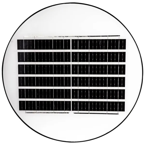 LED napelemes utcai lámpa érzékelővel, 15W/6V, 6500K, IP65, fekete + távirányító