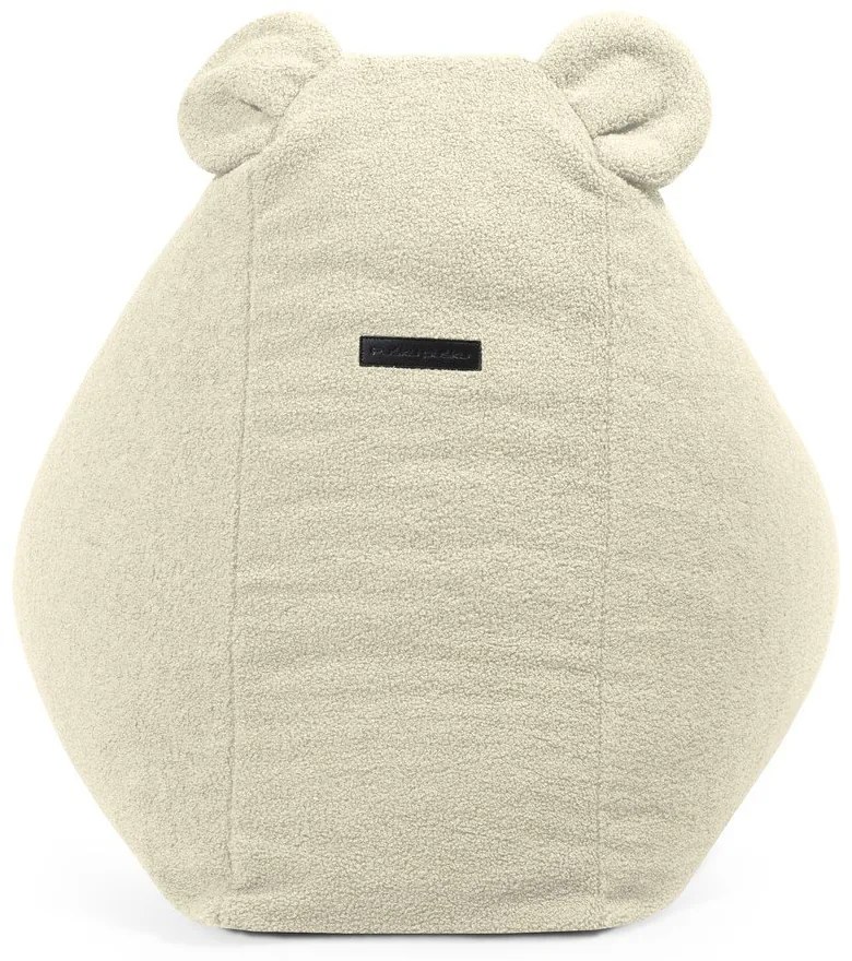 Krémszínű buklé gyerek babzsákfotel Snug 80 Bear – SLOWDOWN