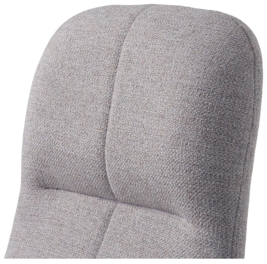 Világosszürke forgó relaxációs fotel Manning – Unique Furniture