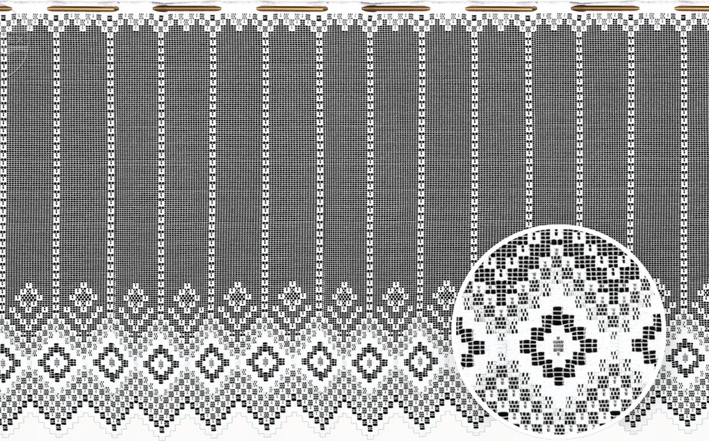 Mg Irigység Jacquard 3943 fehér 250x40cm M