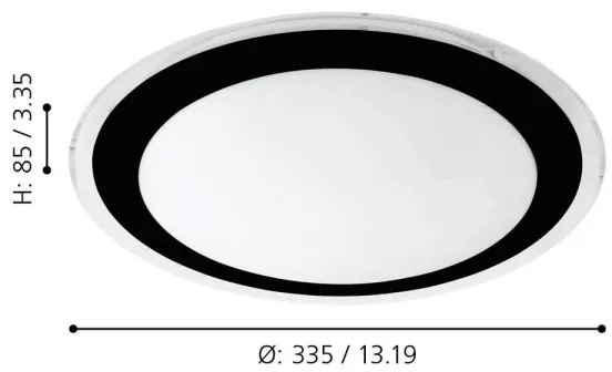Eglo 99404 - LED Mennyezeti lámpa COMPETA LED/18W/230V