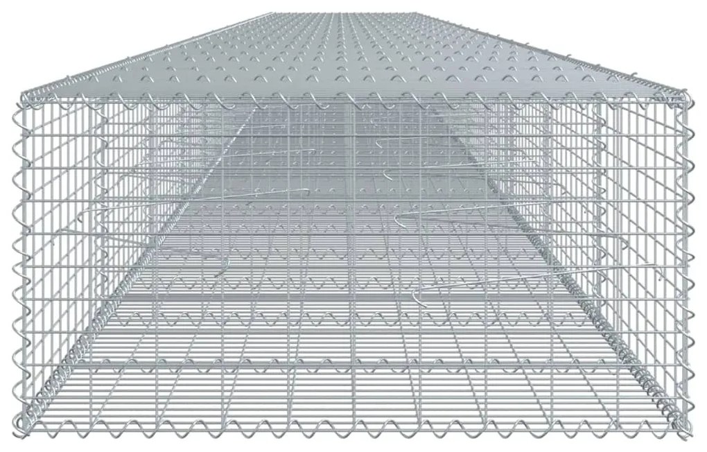 horganyzott vas gabion kosár fedéllel 1100 x 100 x 50 cm