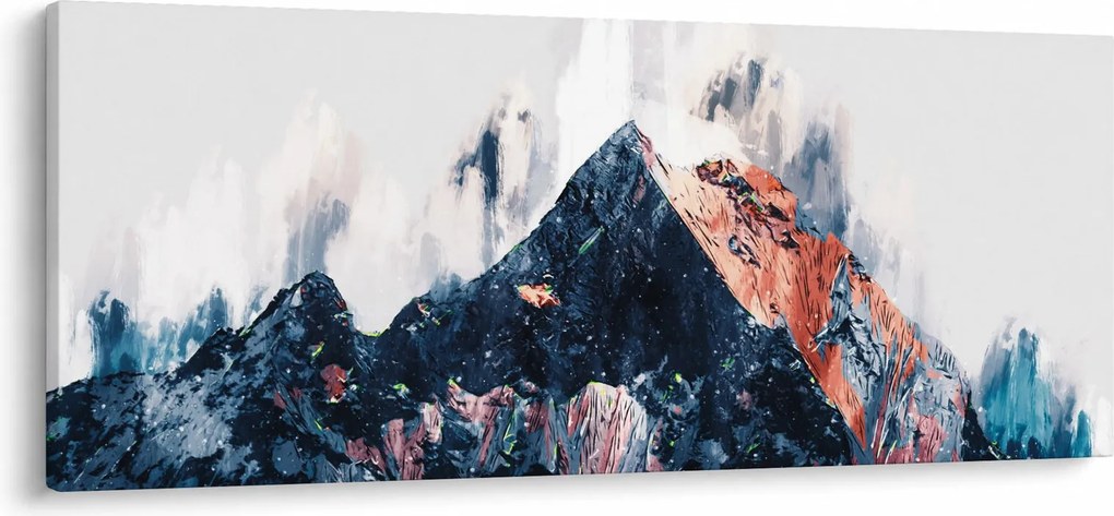 Kép - Absztrakt hegy (120x50 cm)