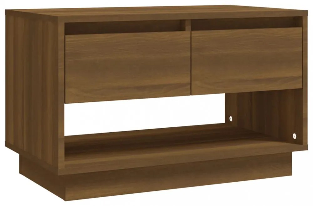barna tölgy színű szerelt fa TV-szekrény 70x41x44 cm