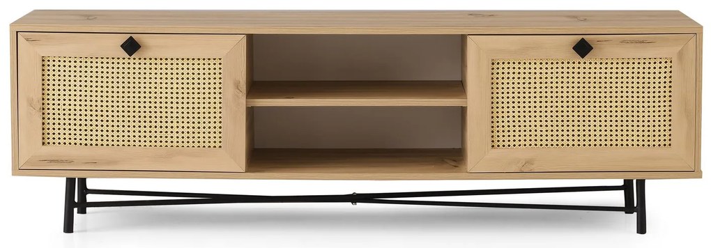 TV asztal/szekrény Bego (tölgy + fekete). 1072300