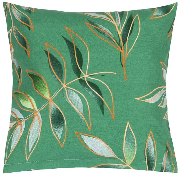 Bellatex Leaf párnahuzat zöld, 40 x 40 cm
