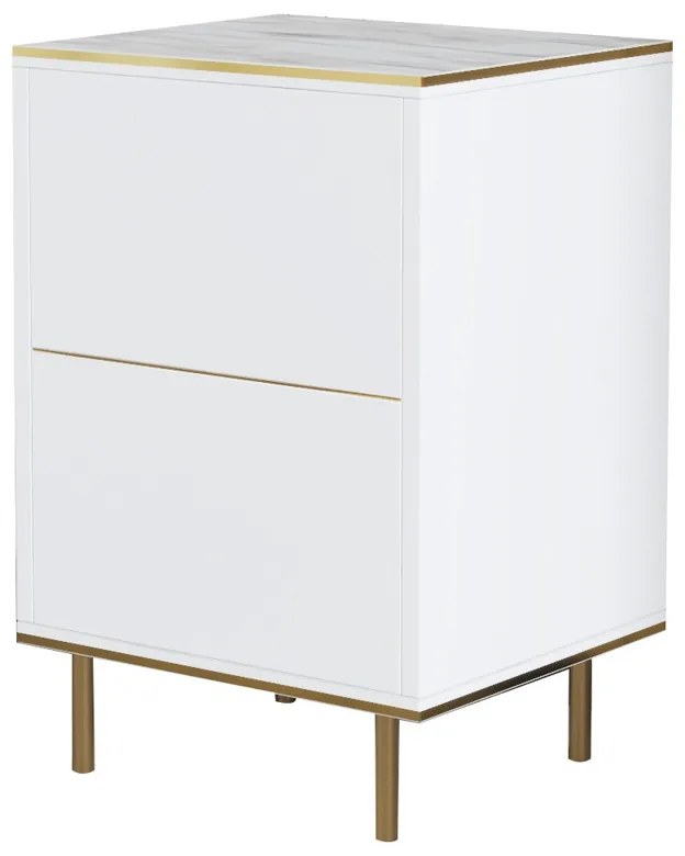 Éjjeliszekrény Imaj Marble White