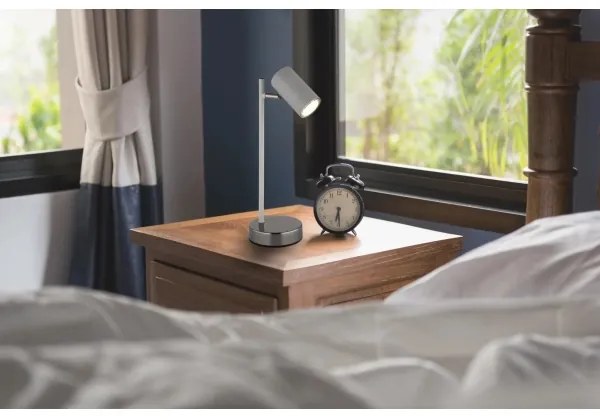 Globo 57911TS - Asztali lámpa ROBBY 1xGU10/5W/230V szürke/antracit