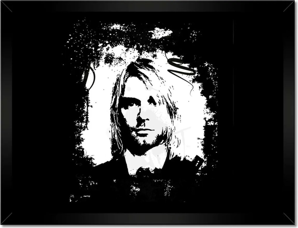 Poszterek keretben 40x30 Curt Cobain Nirvana Zenész
