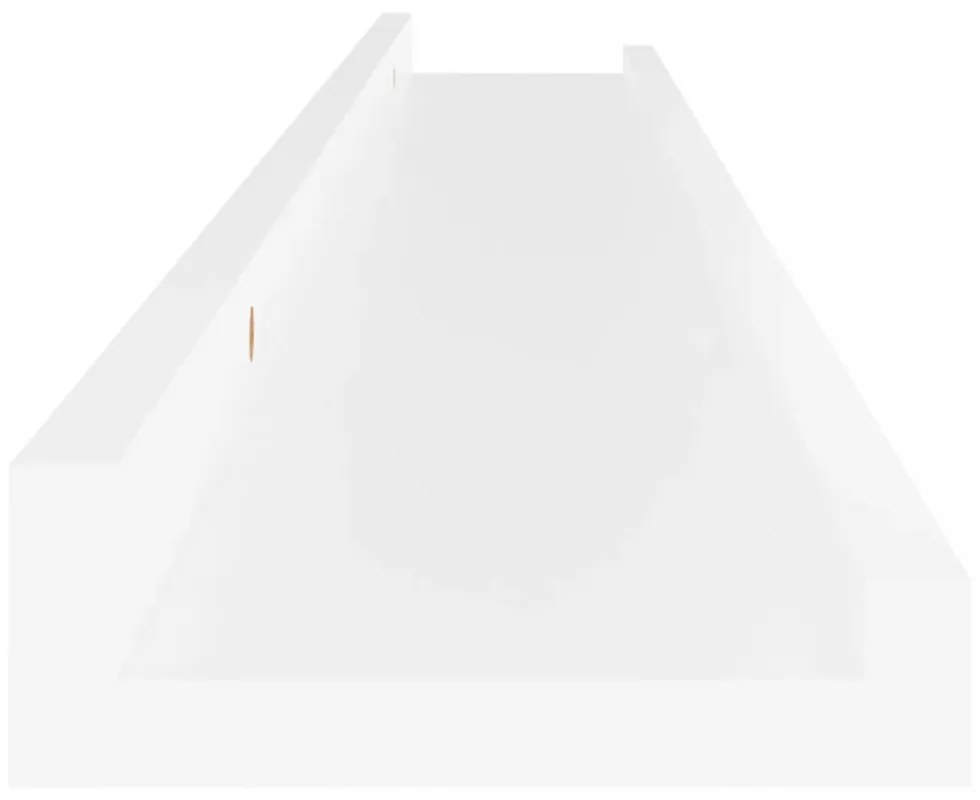 4 db fehér fali polc 80 x 9 x 3 cm