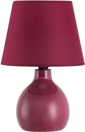 Rabalux éjjeli lámpa e14 40w bordó ingrid