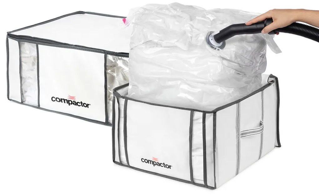 Compactor Life vákuumos tárolódoboz készlet 1x M 125 l, 1x XL 190 l, 2 db