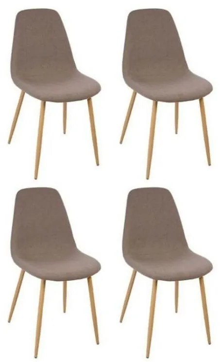 KÉSZLET 4x Étkezőszék ROKA söt. szürke