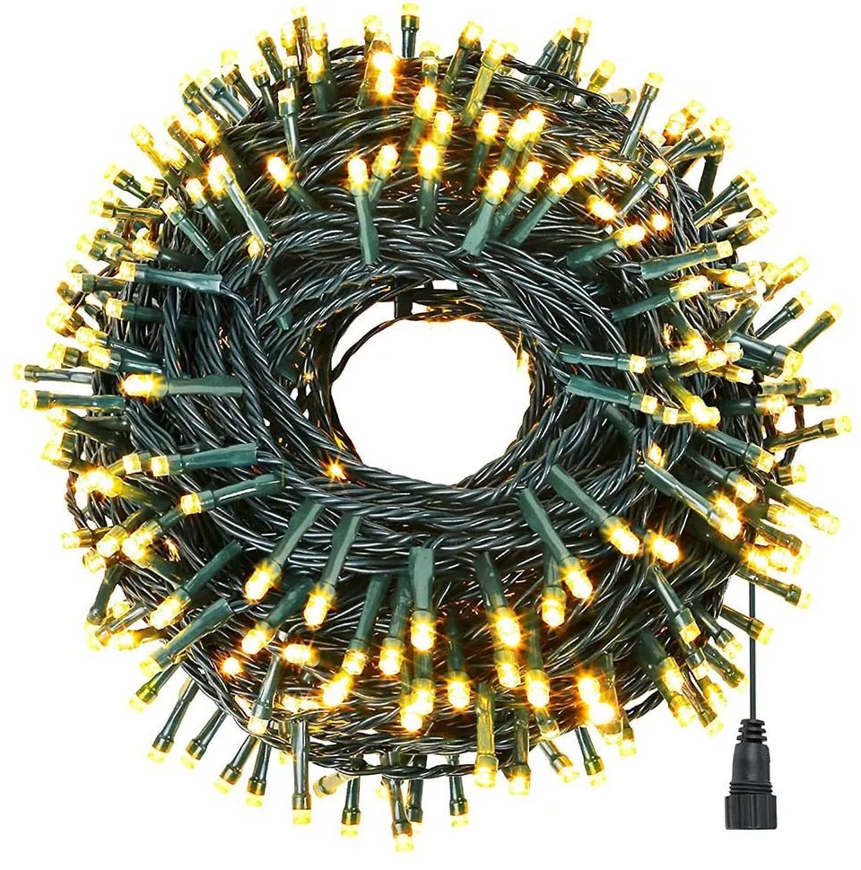 LED fényfüzér választható méretben és színben-120 LED-es-melegfehér