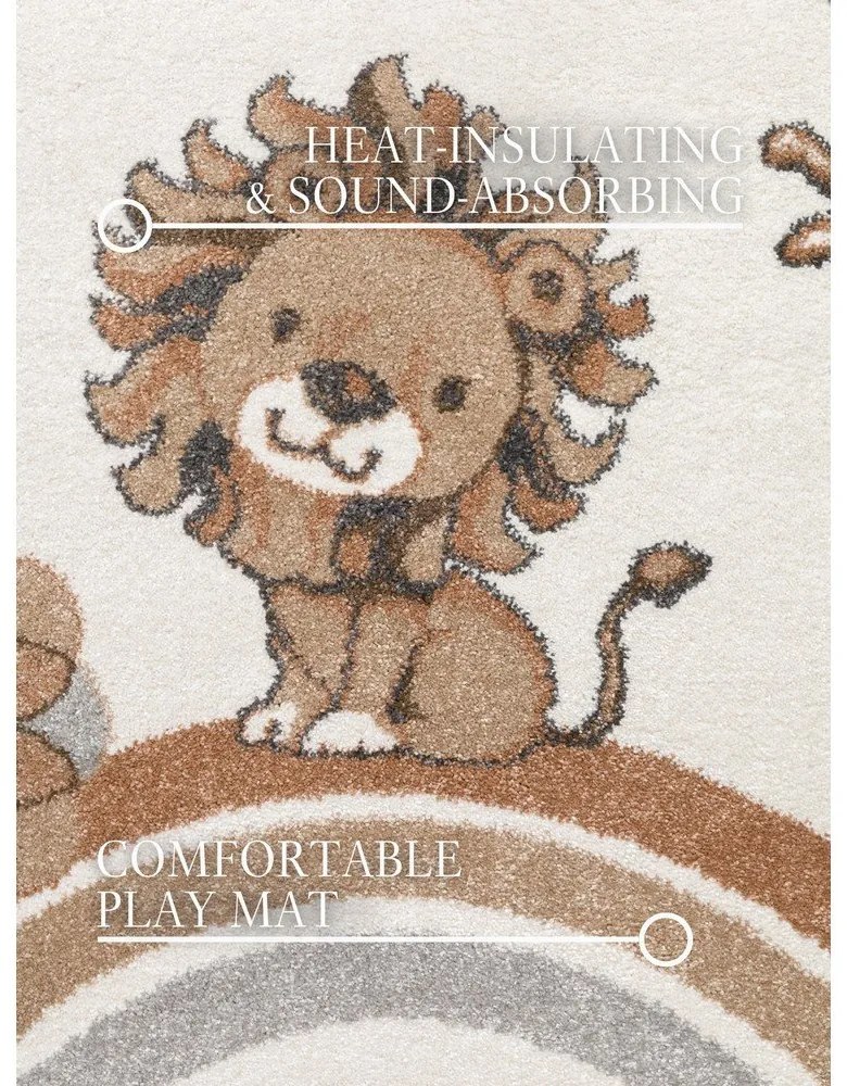Krémszínű gyerek szőnyeg ø160 cm Roar like a Lion – Villeroy&amp;Boch