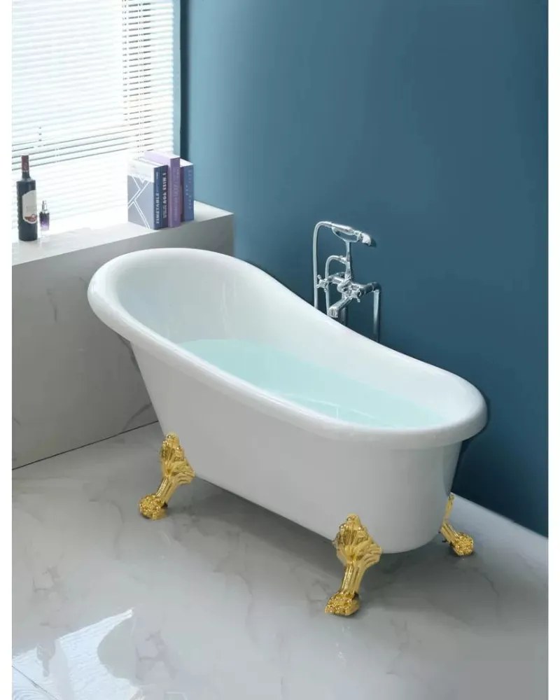 Legend Antik Arany oroszlánlábas térben álló akril kád 170x75x80 cm