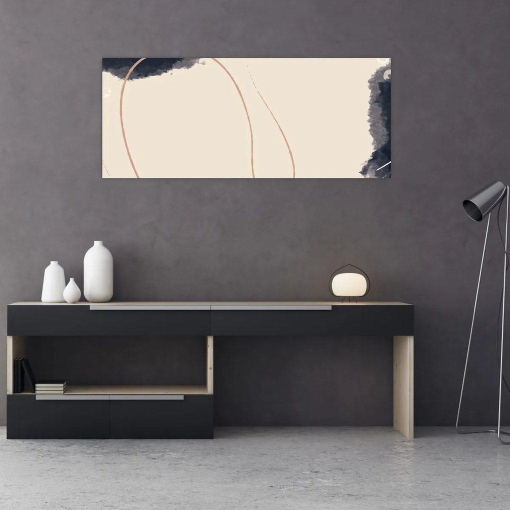 Kép - Bézs absztrakció (120x50 cm)