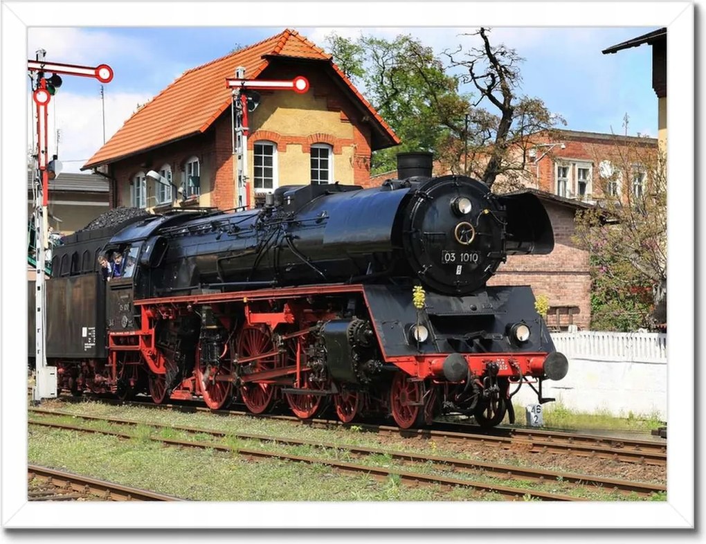 Poszterek keretben 40x30 Gőzmozdony parádé Wolsztyn