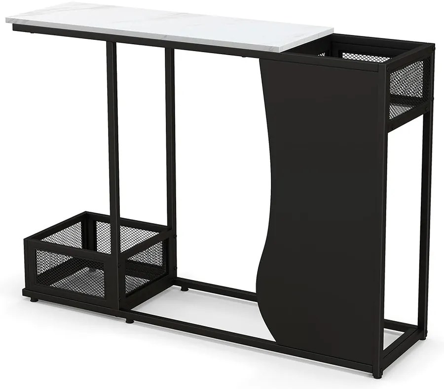 Konzolasztal műmárvány asztallappal