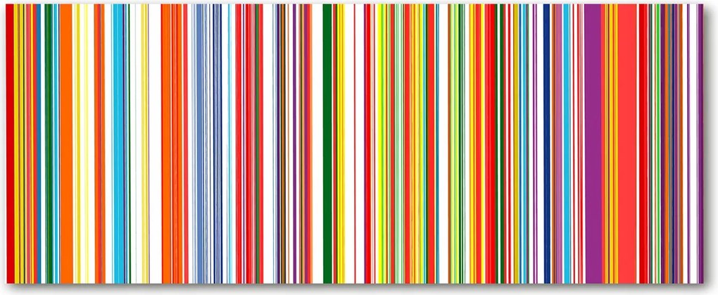 Védő üveg konyhai panel Színes csíkok XXL