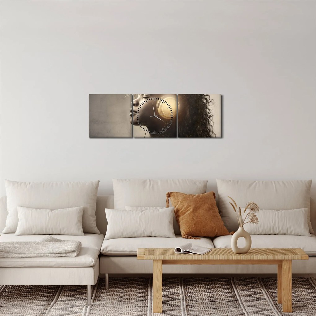 Kép - a zene ereje (órával) (90x30 cm)