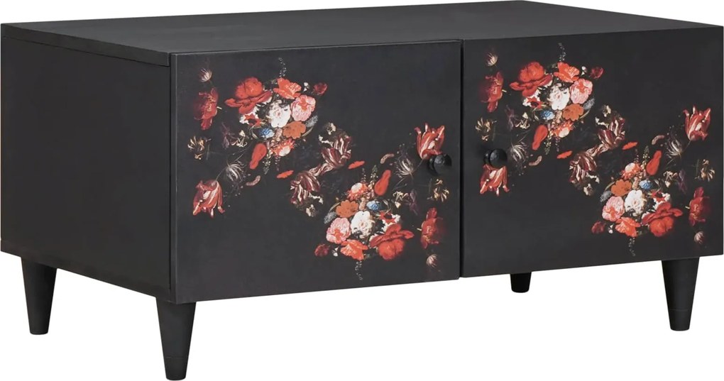 vidaXL Dohányzóasztal Sokszínű 80 x 50 x 40 cm Tömör Mangófát
