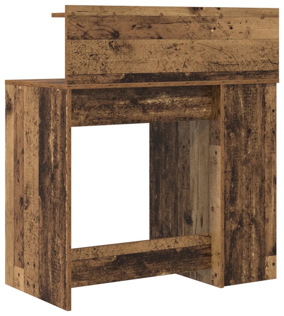 Tárolós Íróasztal Régi Fa 90x48x101.5 cm Mérnöki fa
