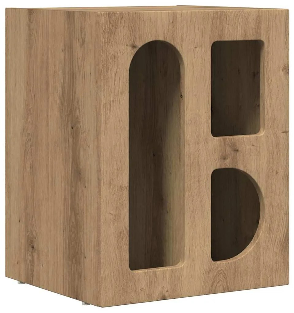 vidaXL Éjjeli asztal Artisan tölgy 40 x 35 x 50 cm Faanyag