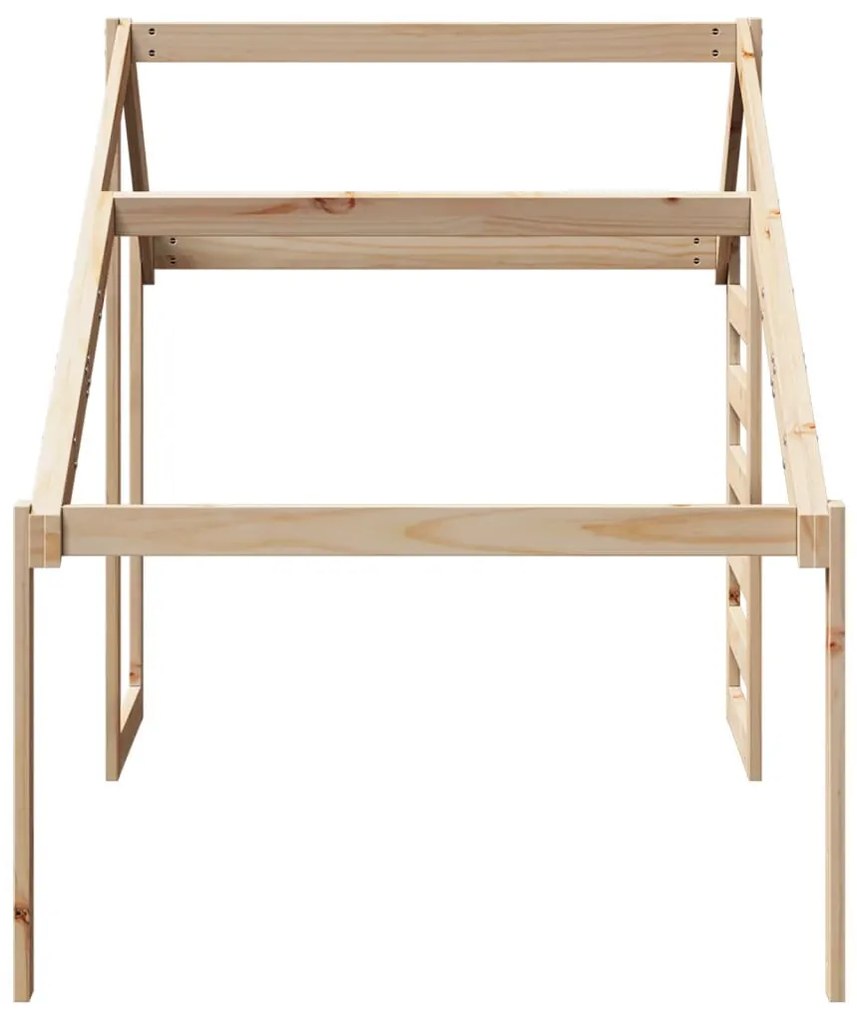 vidaXL tömör fenyőfa gyerekágytető 198 x 87 x 113 cm