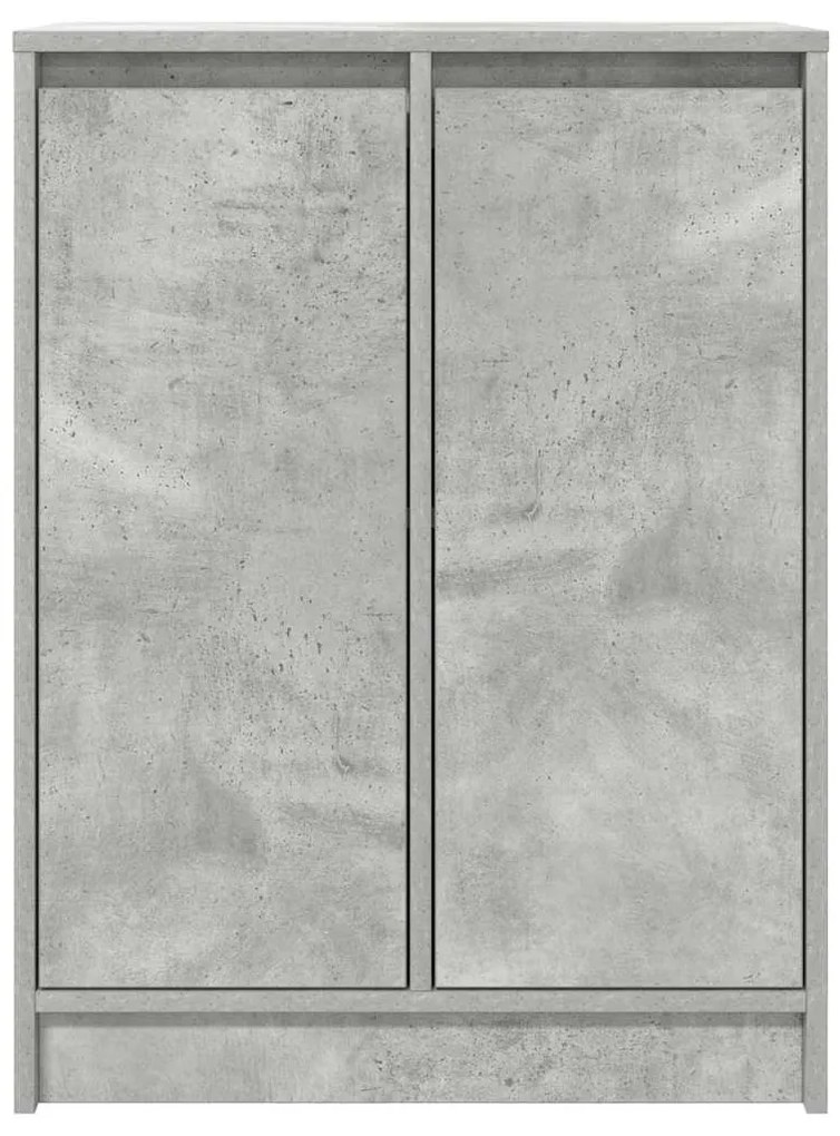 betonszürke szerelt fa tálalószekrény 57x34x76 cm