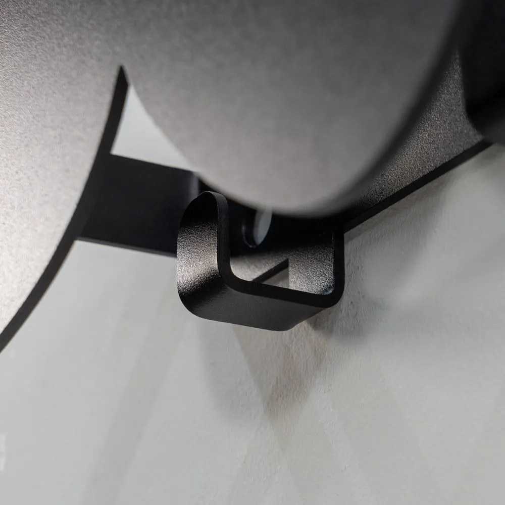 Fekete fém fali fogas 58 cm Tumulo – Spinder Design